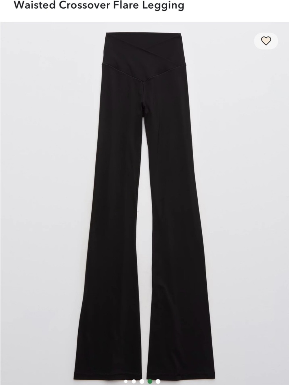 Aerie flared yoga pants with cross over waist